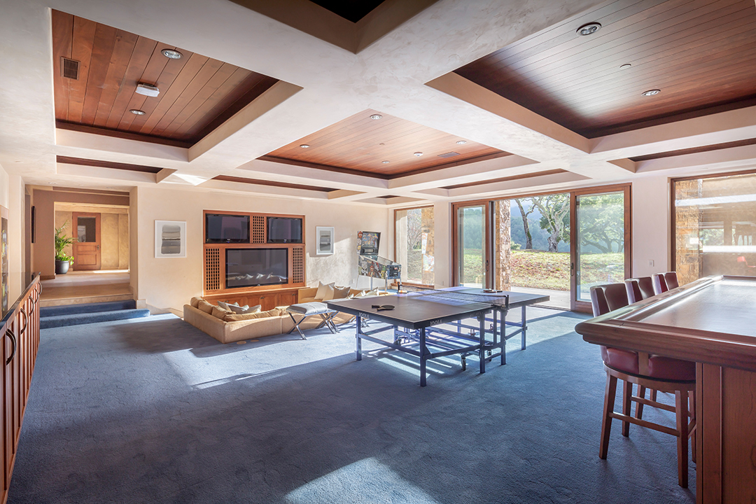 Game room at Scott McNealy's Mansion