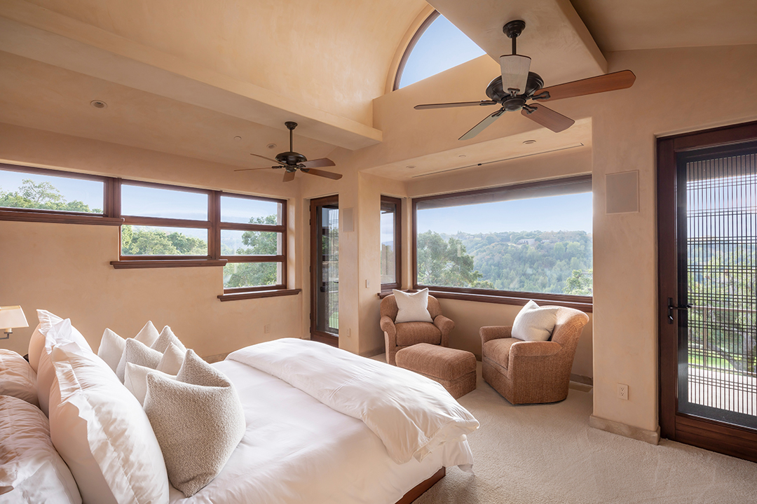 Bedroom with view at Scott McNealy's Mansion