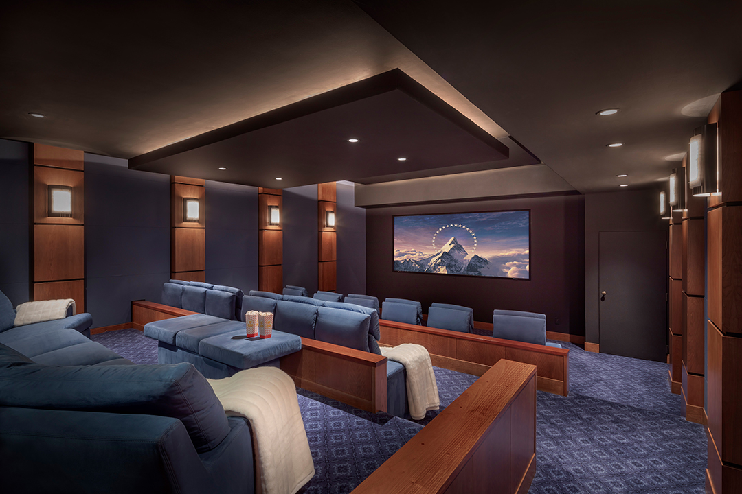 Movie theater in Scott McNealy's Mansion