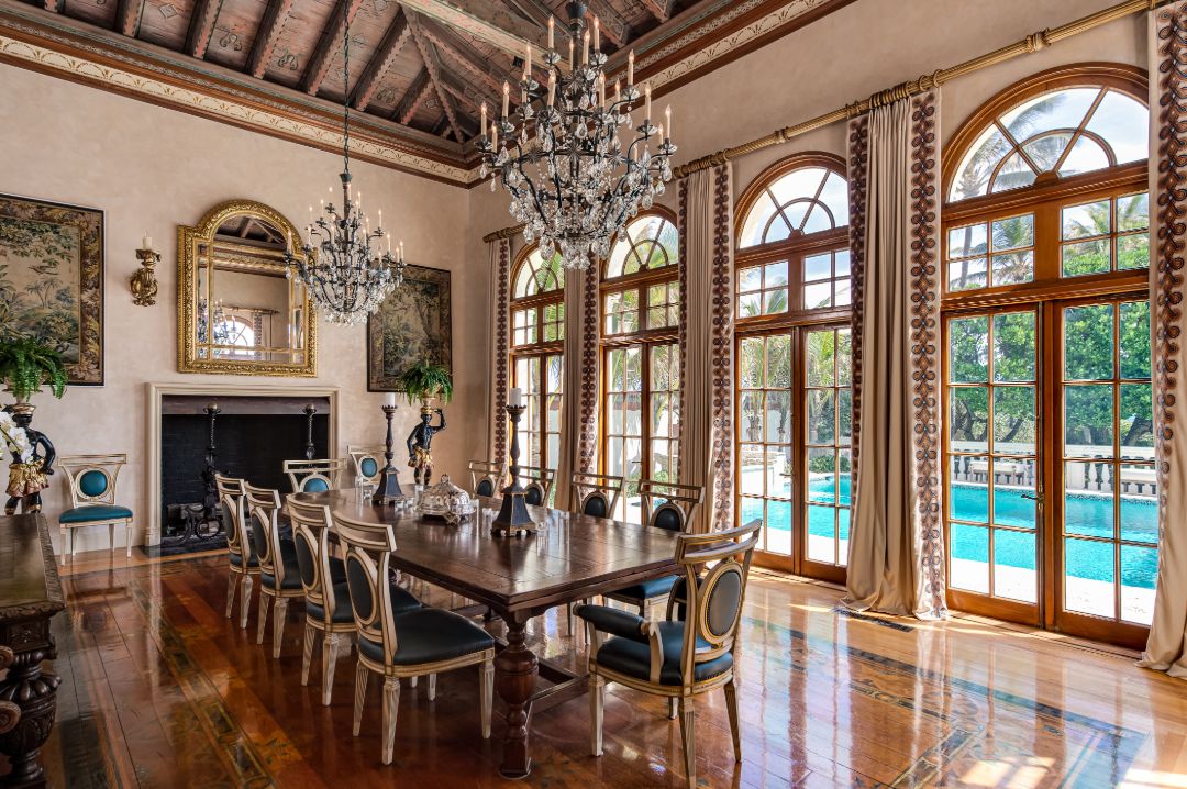 El Solano John Lennon Yoko Ono Palm Beach Dining Room