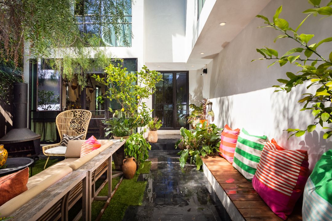 Kim Gordon Marina Del Rey Home Outdoor Bench