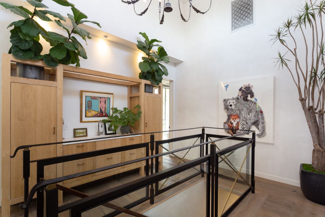 Kim Gordon Marina Del Rey Home Staircase