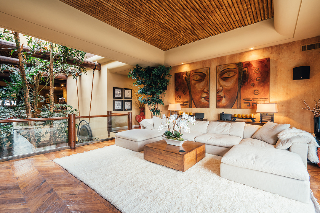 Musician Tommy Lee Lists Bold Yet Zen Custom Mansion In Calabasas Living Room C