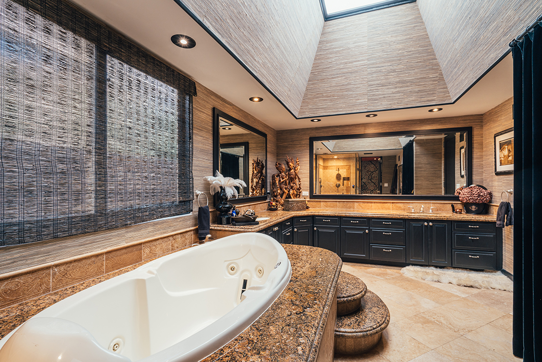 Musician Tommy Lee Lists Bold Yet Zen Custom Mansion In Calabasas Master Bath