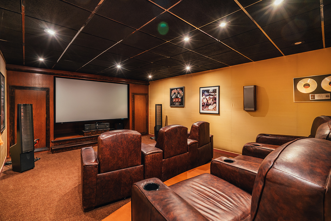 Musician Tommy Lee Lists Bold Yet Zen Custom Mansion In Calabasas Movie Theater