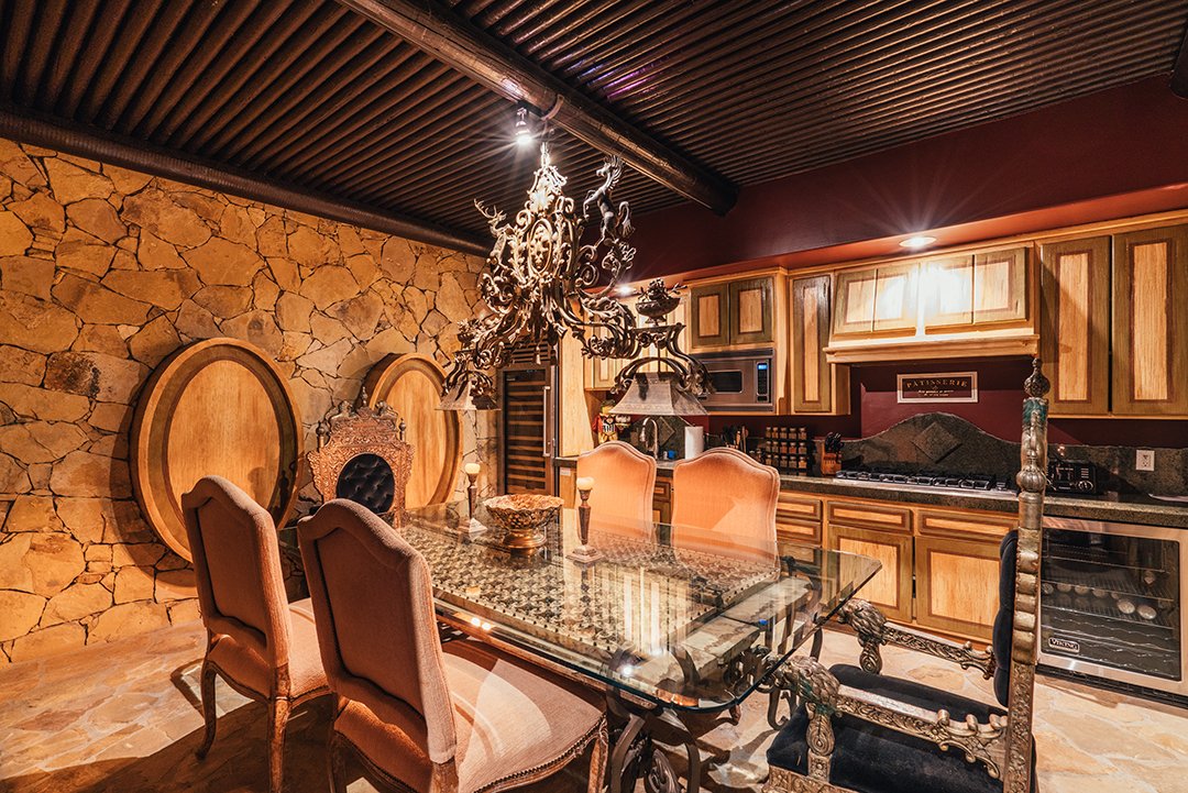Musician Tommy Lee Lists Bold Yet Zen Custom Mansion In Calabasas Wine Room