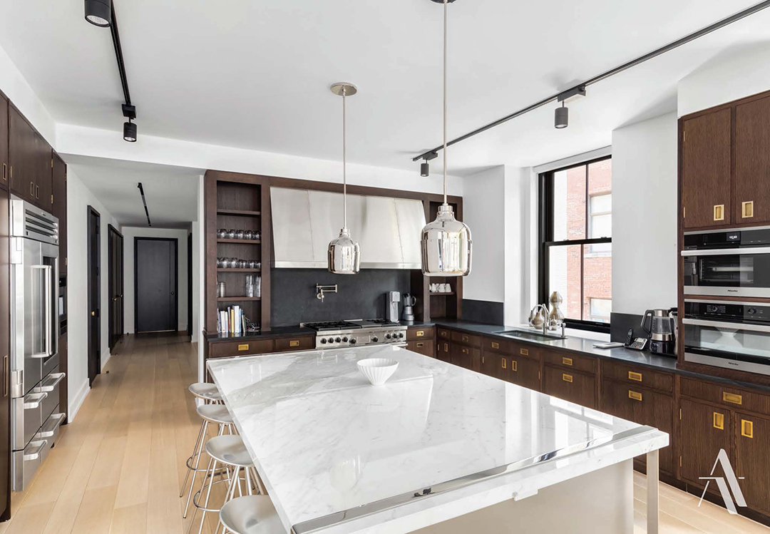 Penthouse At 443 Greenwich Recently Rented By The Weeknd Lists For 27 5m Kitchen