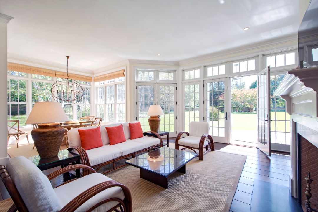 Southampton Shingled Home Family Room