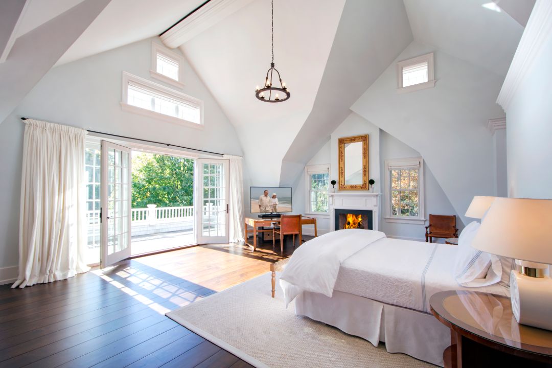 Southampton Shingled Home Master Bedroom