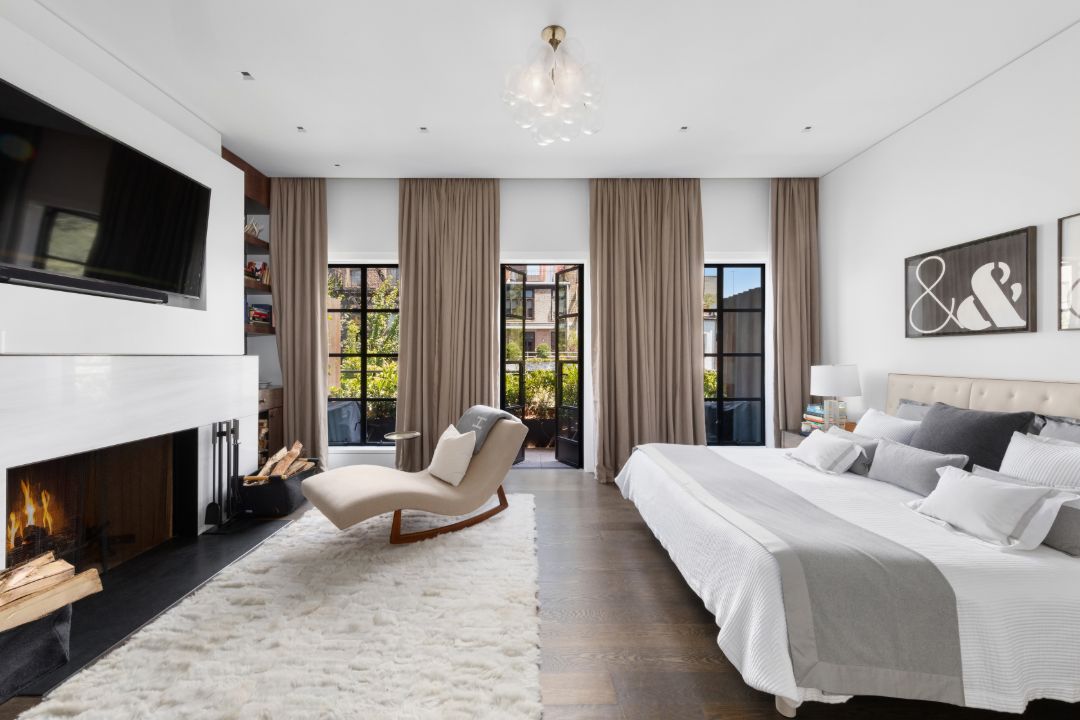 St Lukes Place West Village Townhouse Master Bedroom