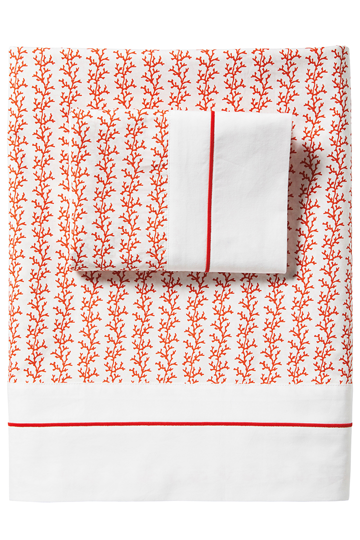 Serena & Lily Beach Bay Sheet Set Papaya Silo