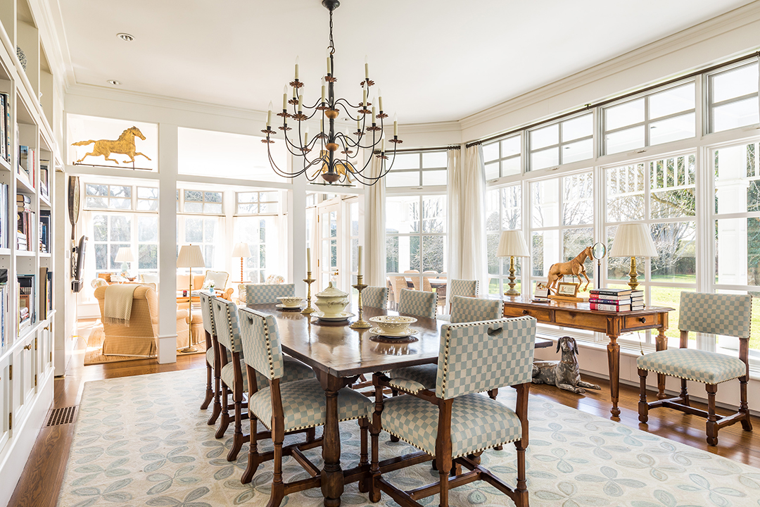 Actress Candice Bergens East Hampton Home Lists For The First Time 72 Lily Pond Lane Dining