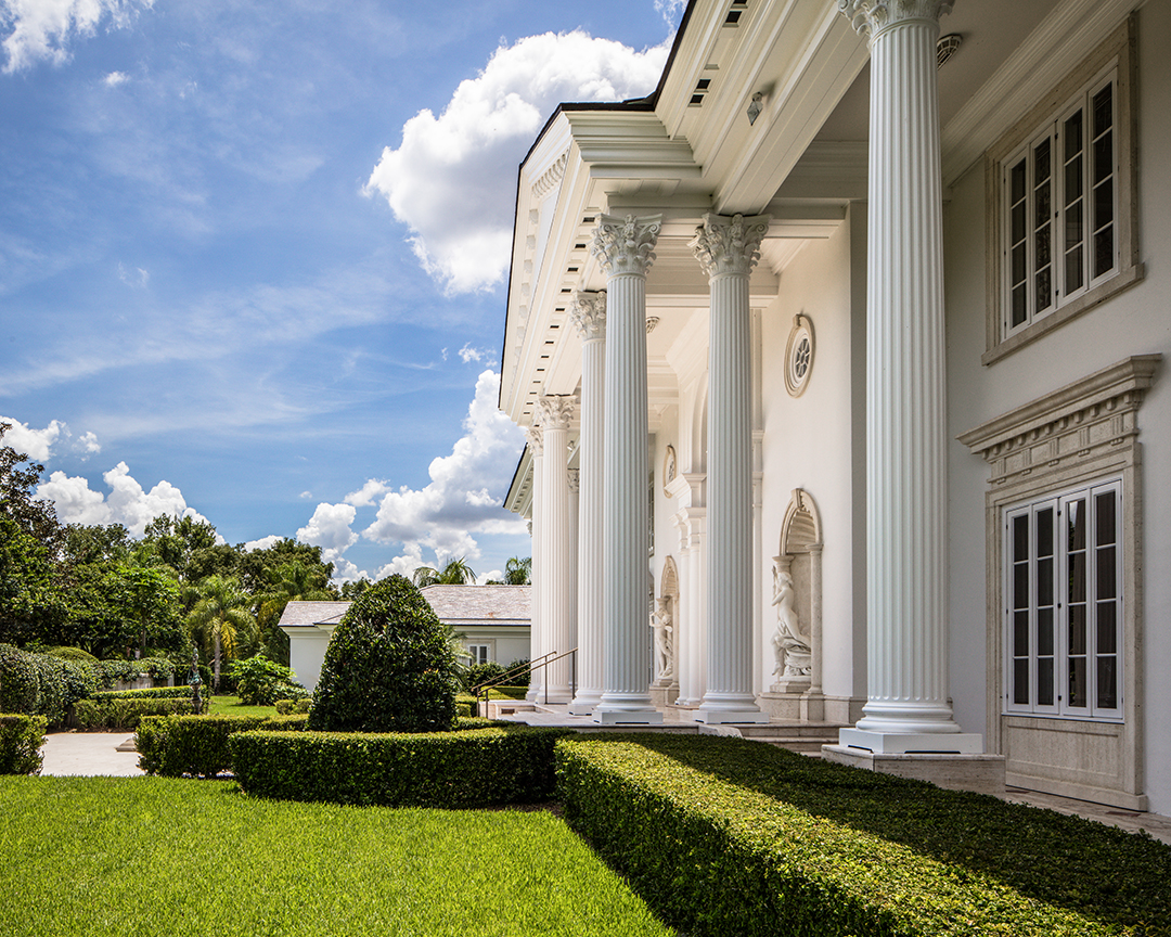 British Billionaire Lists Lakefront Florida Mansion With Hidden Treasures Columns