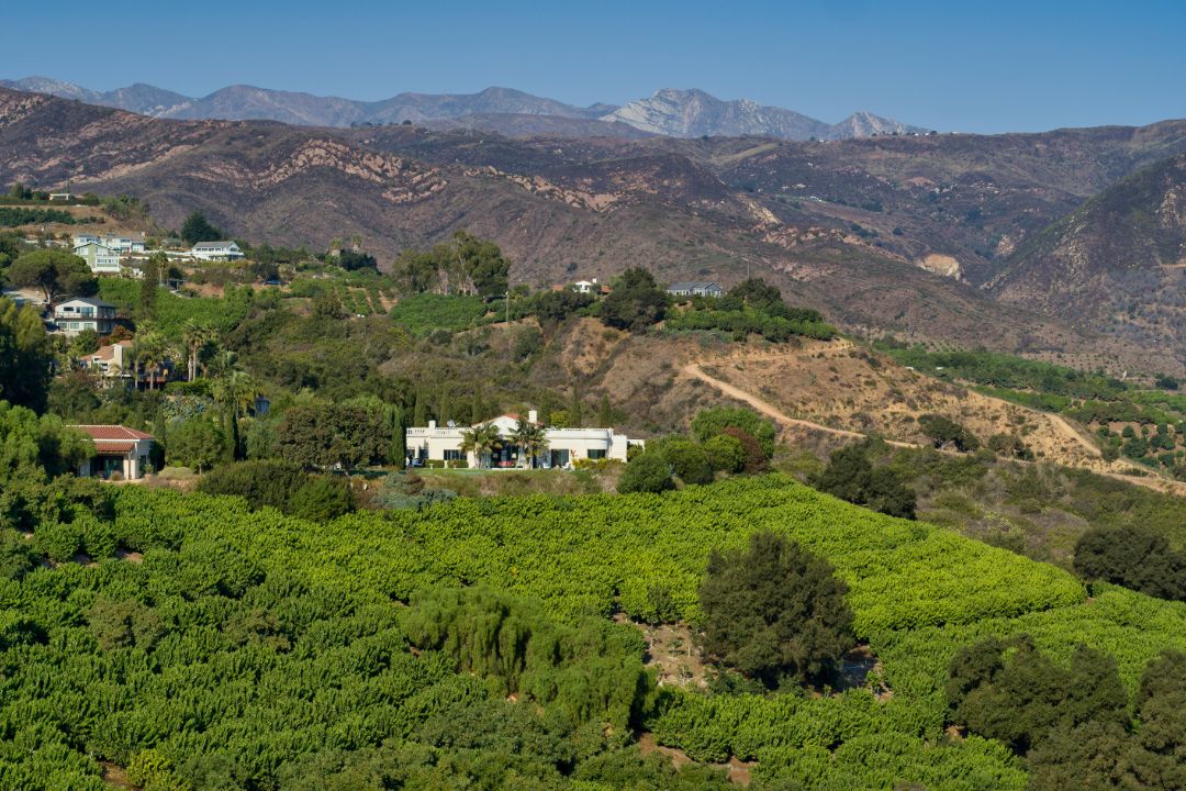 Southern California Santa Barbara Estate Aerial