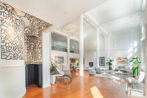 Keith Haring Mural In Tribeca Loft