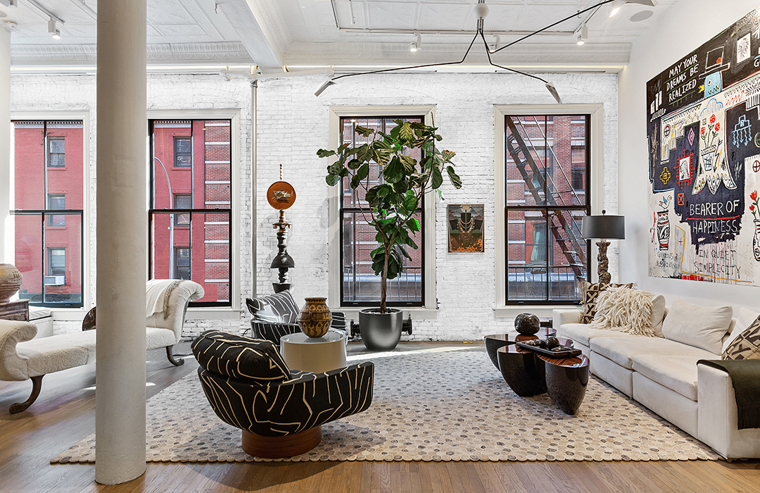 Actress Sela Ward Lists Her Swanky Soho Loft For 5 8m Living Room
