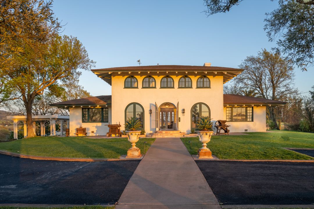 Sonoma Wine Country Estate Front Exterior