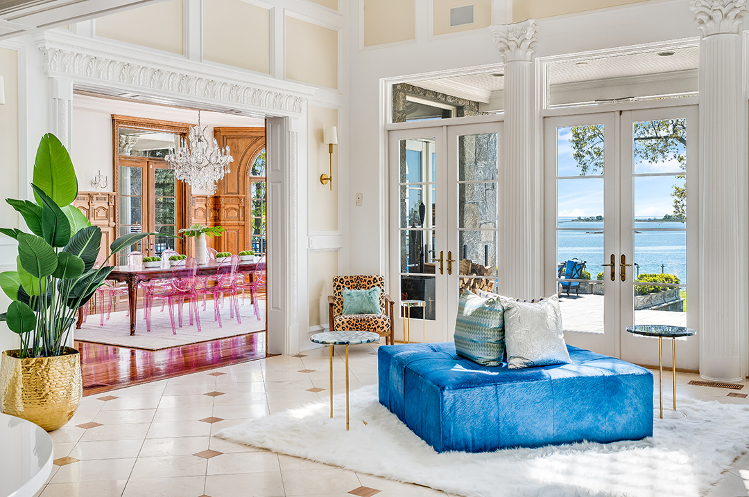 Extraordinary Waterfront Home With Playful Style Lists In Norwalk Ct Foyer E