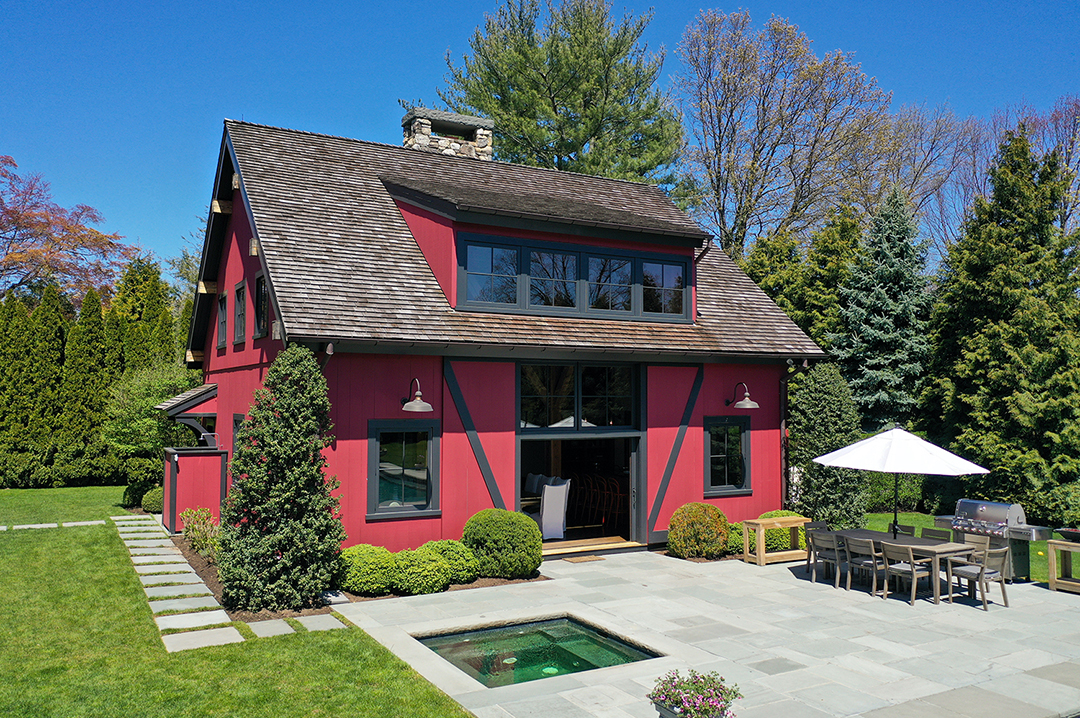 Sophisticated Southport Colonial With A Party Barn Lists For 7m Sasco Party Barn Ext