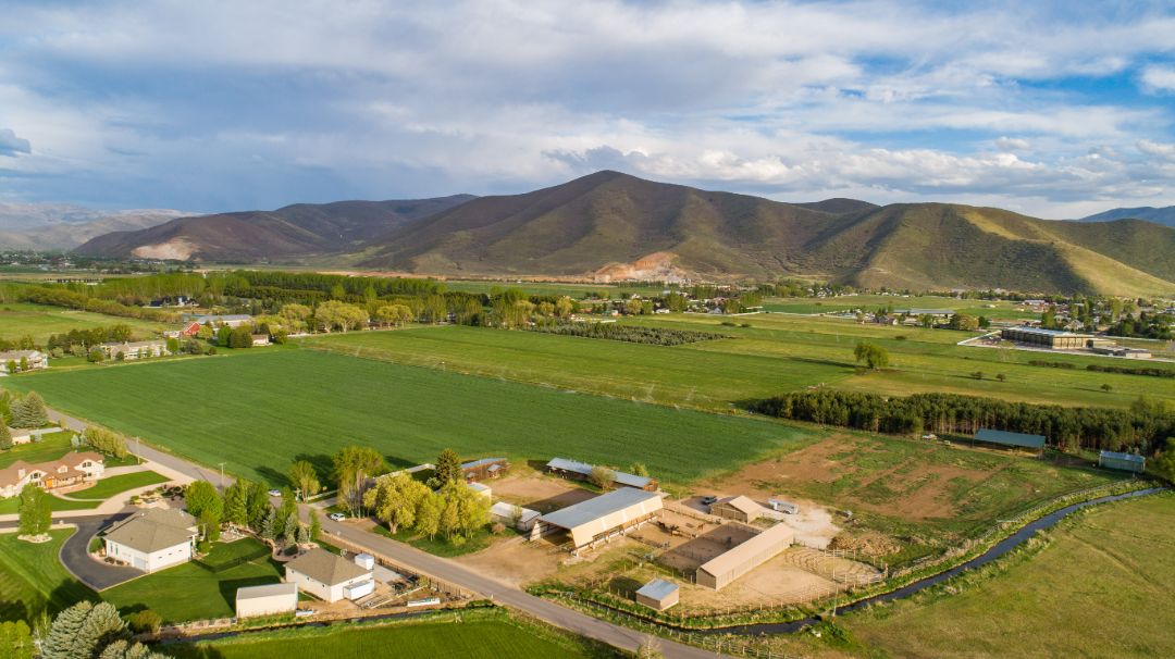 Robert Redford Lists Utah Horse Whisper Ranch Aerial Fields