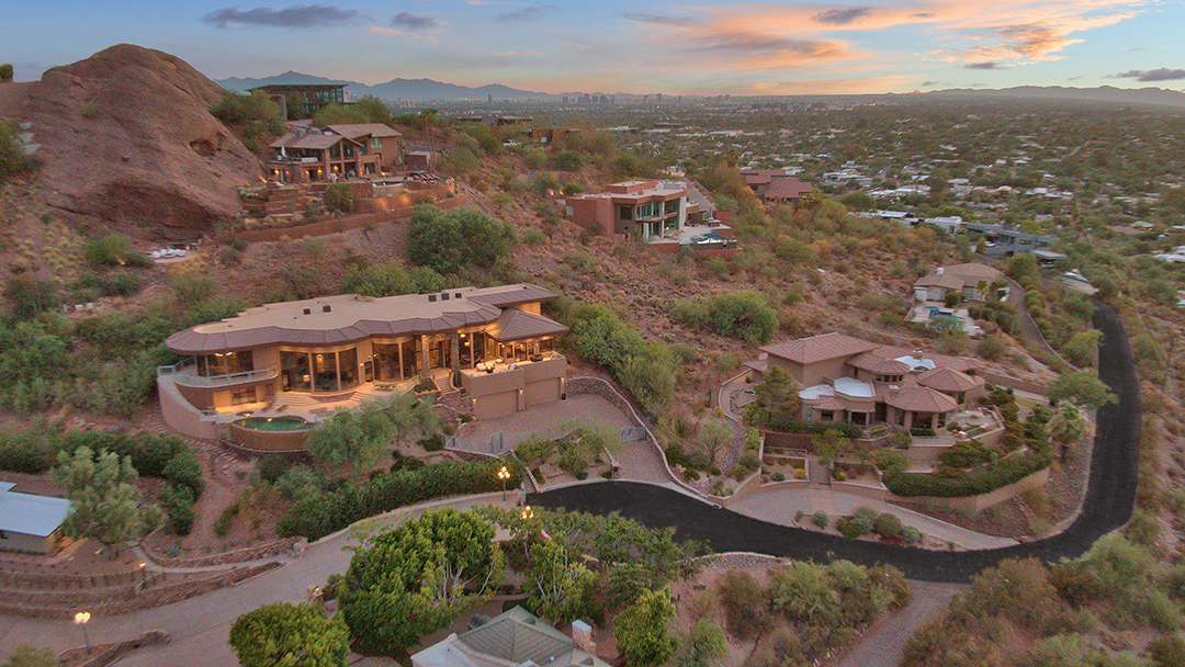 Alicia Keys And Swizz Beatz Say Goodbye To Their Hilltop Arizona Home Aerial View