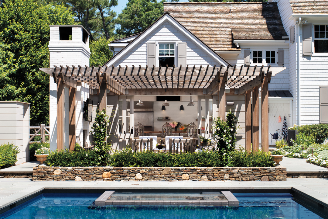 Tour A Modern Outdoor Pool House With Scandinavian Flair