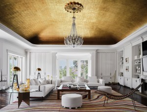 Max Azria's Holmby Hills Estate Family Room