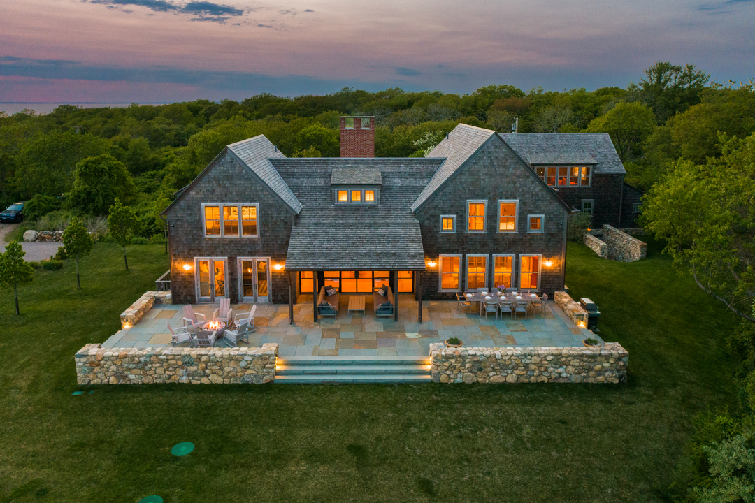 Beach House Block Island Ri Rear Patio