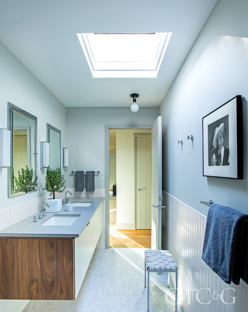 Skylight In Double Sink Bathroom