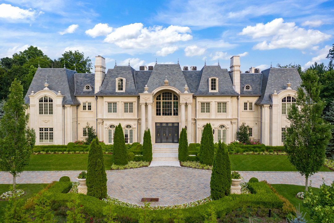 Chateau De La Roche Alpine New Jersey French Mansion Front Exterior
