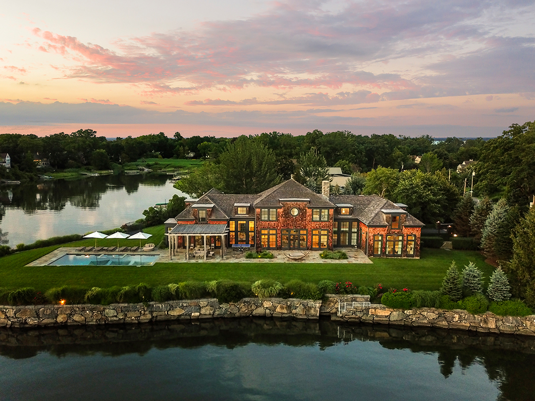 A Masterful Waterfront Modern In Mamaroneck Hits The Market Asking 9 2m Aerial C