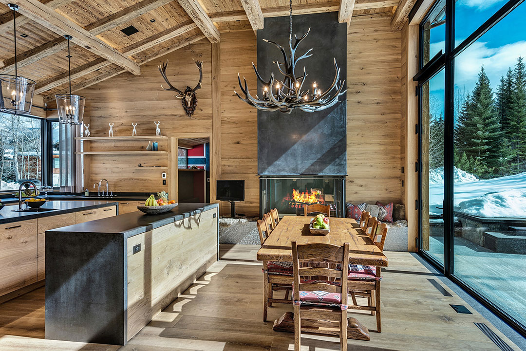 Rhobh Aspen Rental Dining Area And Kitchen