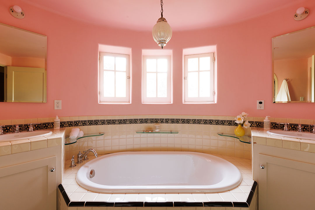 Red Hot Chili Peppers Pink Bathroom