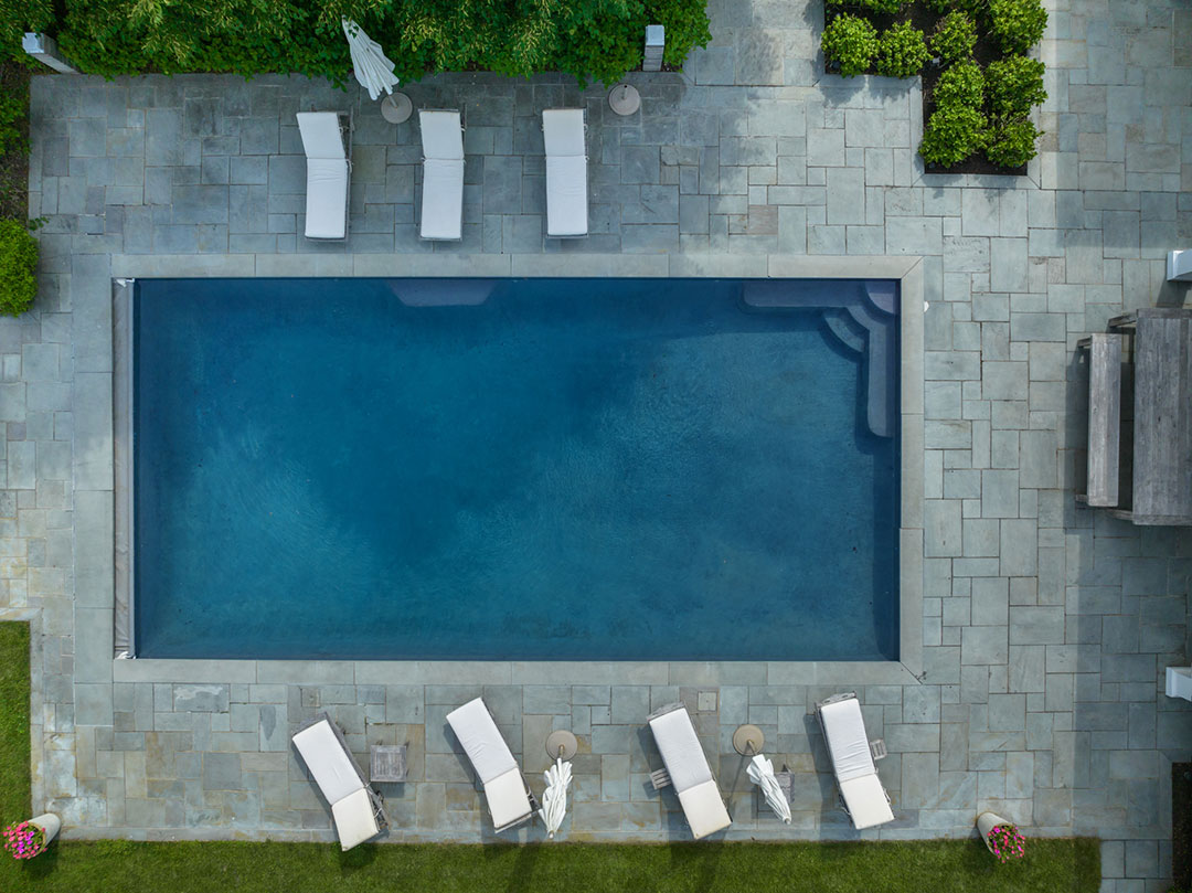 Jill Stuart Hamptons Pool Aerial