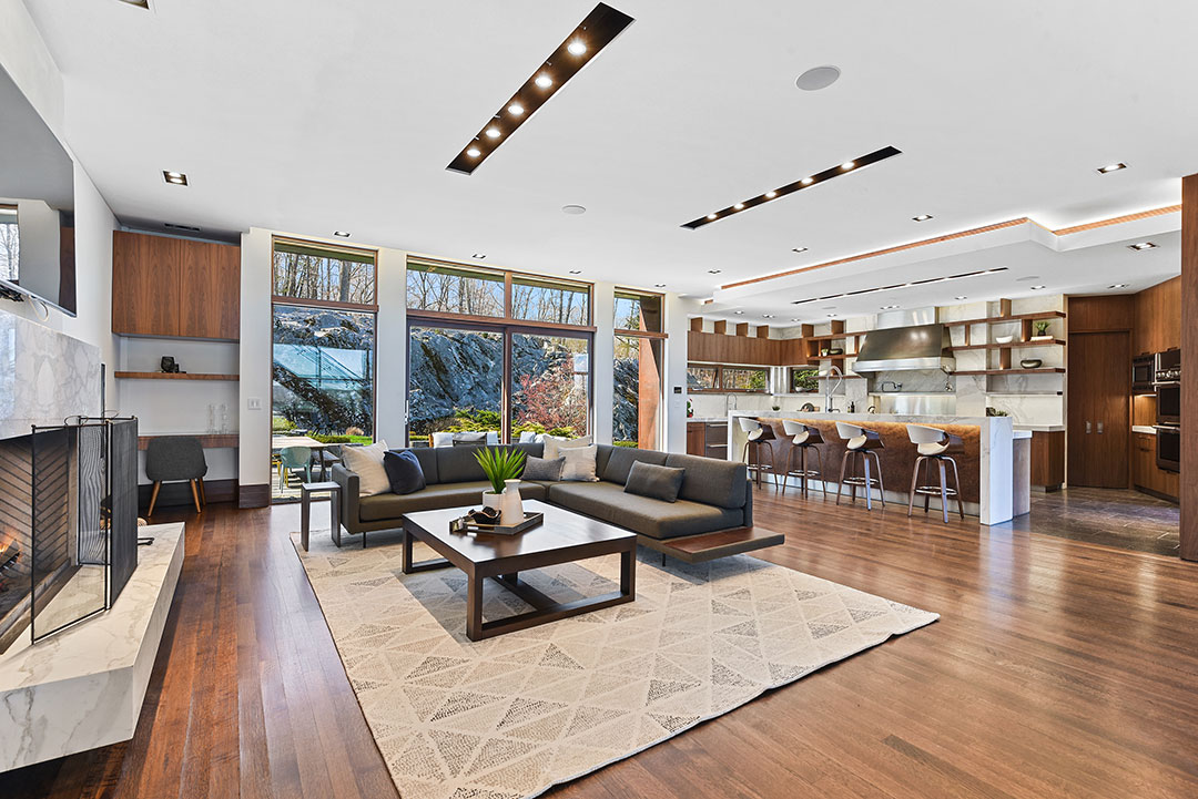 Garrison Retreat Family Room Kitchen