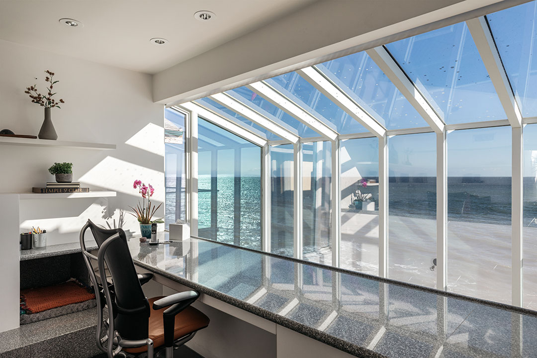 Robert Dinero Heat House Malibu Office View