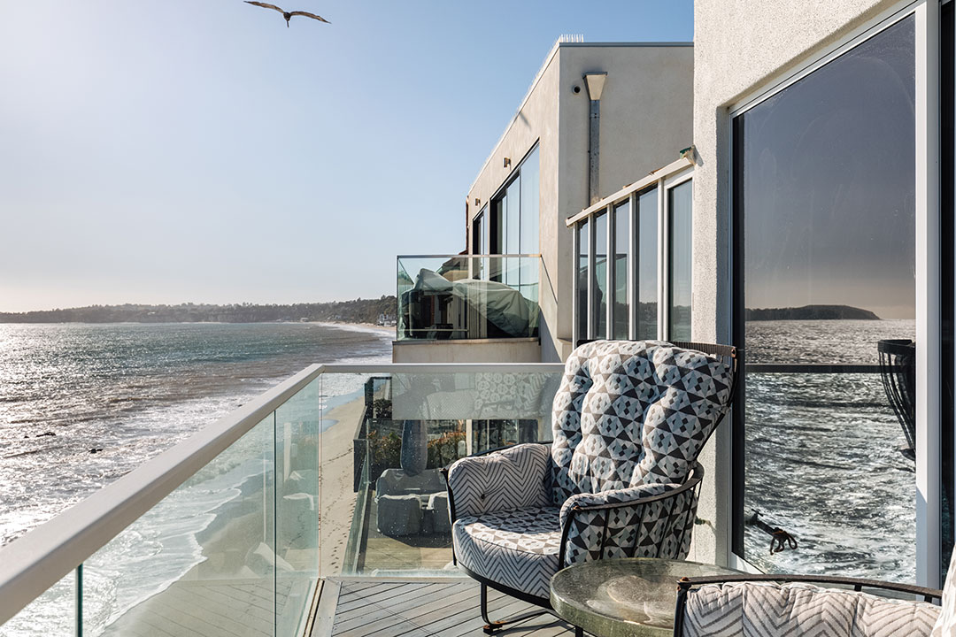 Robert Dinero Heat House Malibu Primary Bedroom Balcony