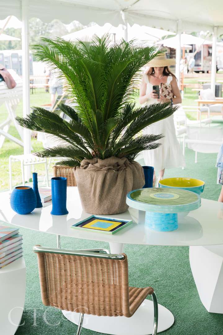 Table decorations at CTC&G Players' Lounge at Greenwich Polo Club