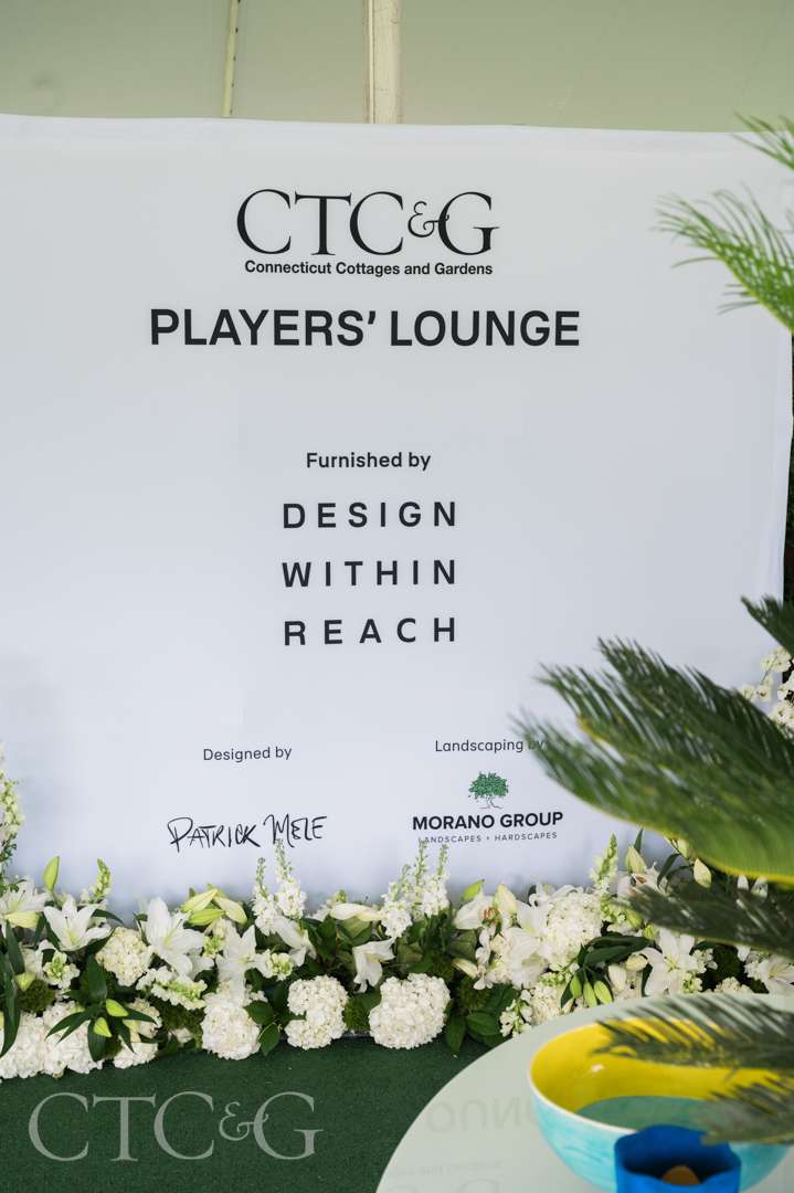 Sponsors sign at CTC&G Players' Lounge at Greenwich Polo Club