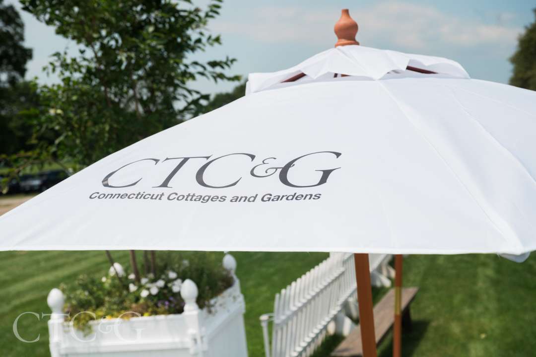 CTC&G Umbrella at CTC&G Players' Lounge at Greenwich Polo Club