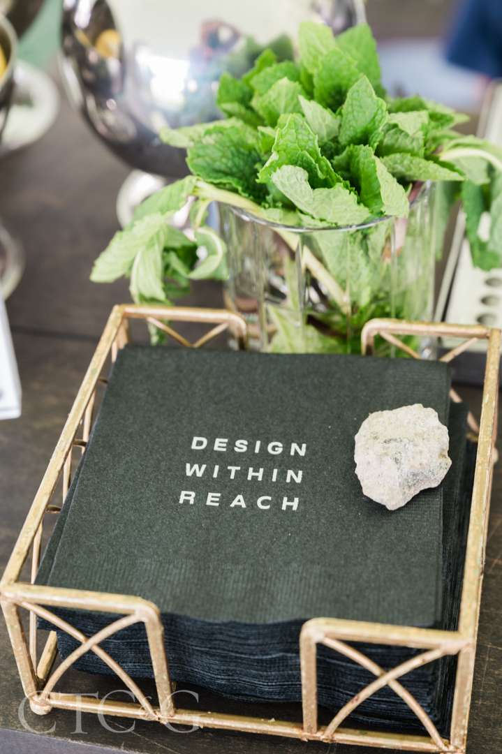 Design Within Reach napkins at CTC&G Players' Lounge at Greenwich Polo Club