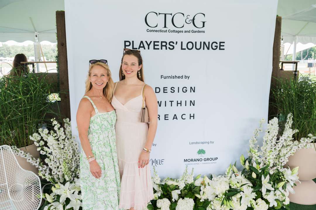 Lisa and Amelia Heissan at CTC&G Players' Lounge at Greenwich Polo Club