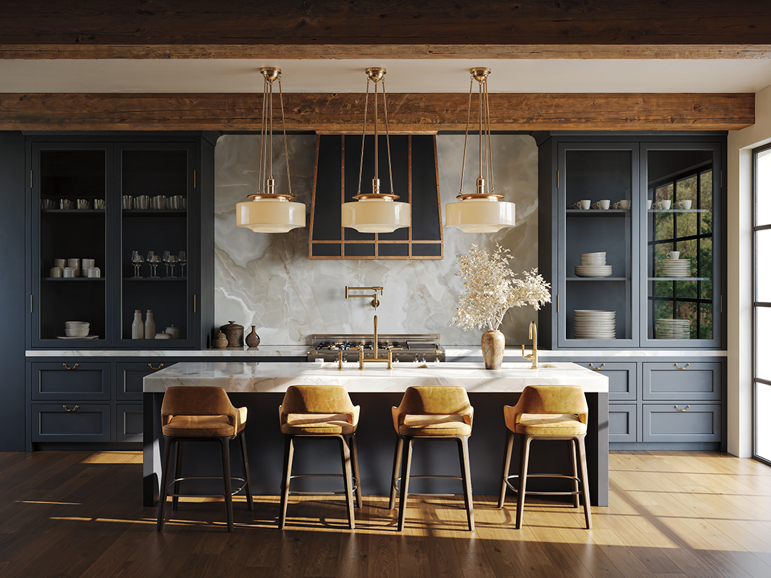 10 Beautiful Kitchens & Bathrooms with Artisanal, Timeless Brass Touches