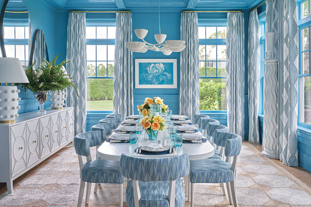 Color-Loving Designer Brings Bold Personality to a Water Mill Retreat