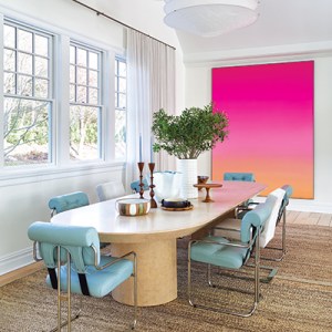 Step Inside an Art Lover's Vibrant Shinnecock Hills Home