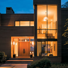 Point One Architects creates a sculptural riverfront modern Image Gallery