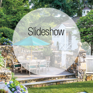 A Series of Terraces and Russell Page-Inspired Landscaping Perform Magic at a Steep One-Acre Property Along the Shepaug River