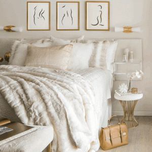 Fall Into Bed with Fig Linens and Home: Laura Michaels of Laura Michaels Design Creates a Sophisticated Bedding Ensemble