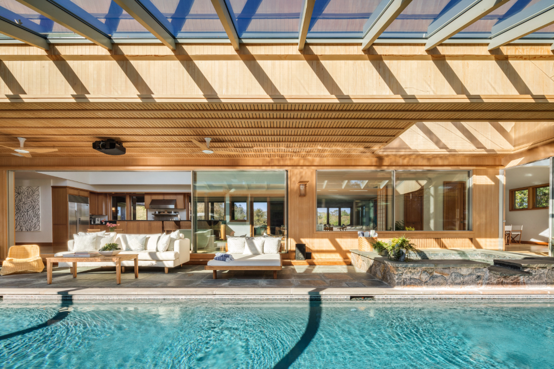 pool side 38 Cobb Isle Road in Water Mill