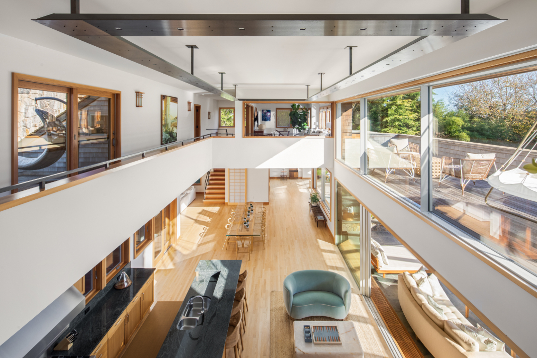 view from the second floor 38 Cobb Isle Road in Water Mill